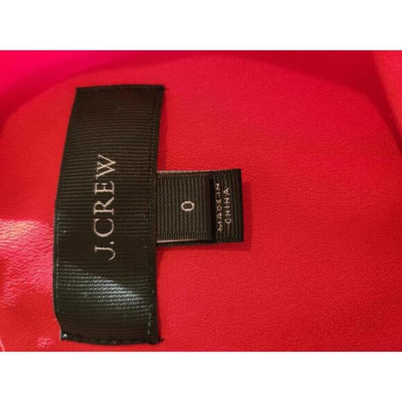 J Crew size 0 red knee length dress - Picture 3 of 5